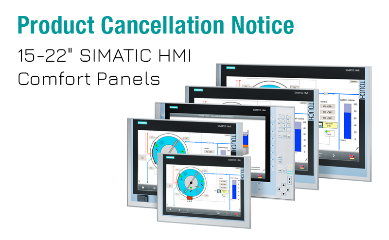 Siemens SIMATIC HMI Comfort Panel cancellation notice