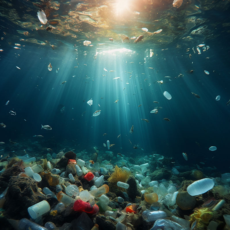 Plastic waste in our oceans